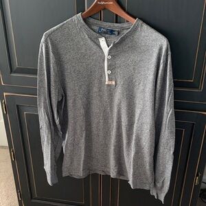 Polo by Ralph Lauren Charcoal Long Sleeve Tee